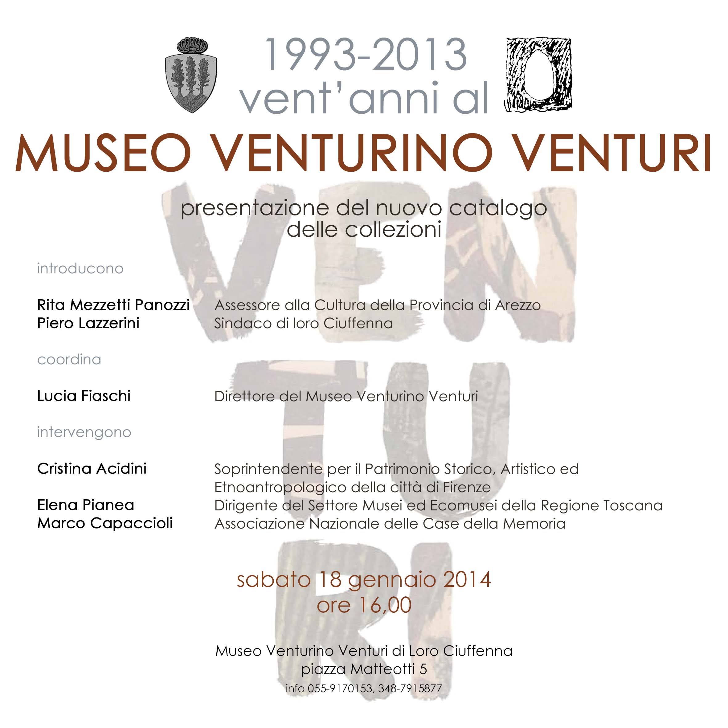 Nuovo catalogo multimediale del Museo Venturino Venturi Nuovo catalogo multimediale del Museo Venturino Venturi