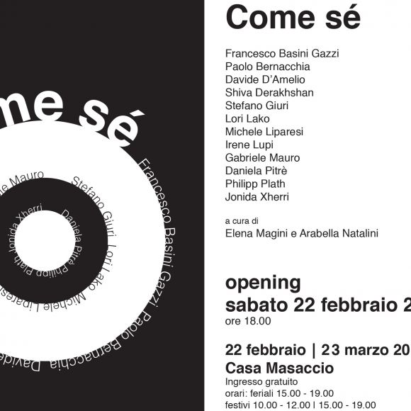 Apre la mostra ‘Come sé’ a Casa Masaccio