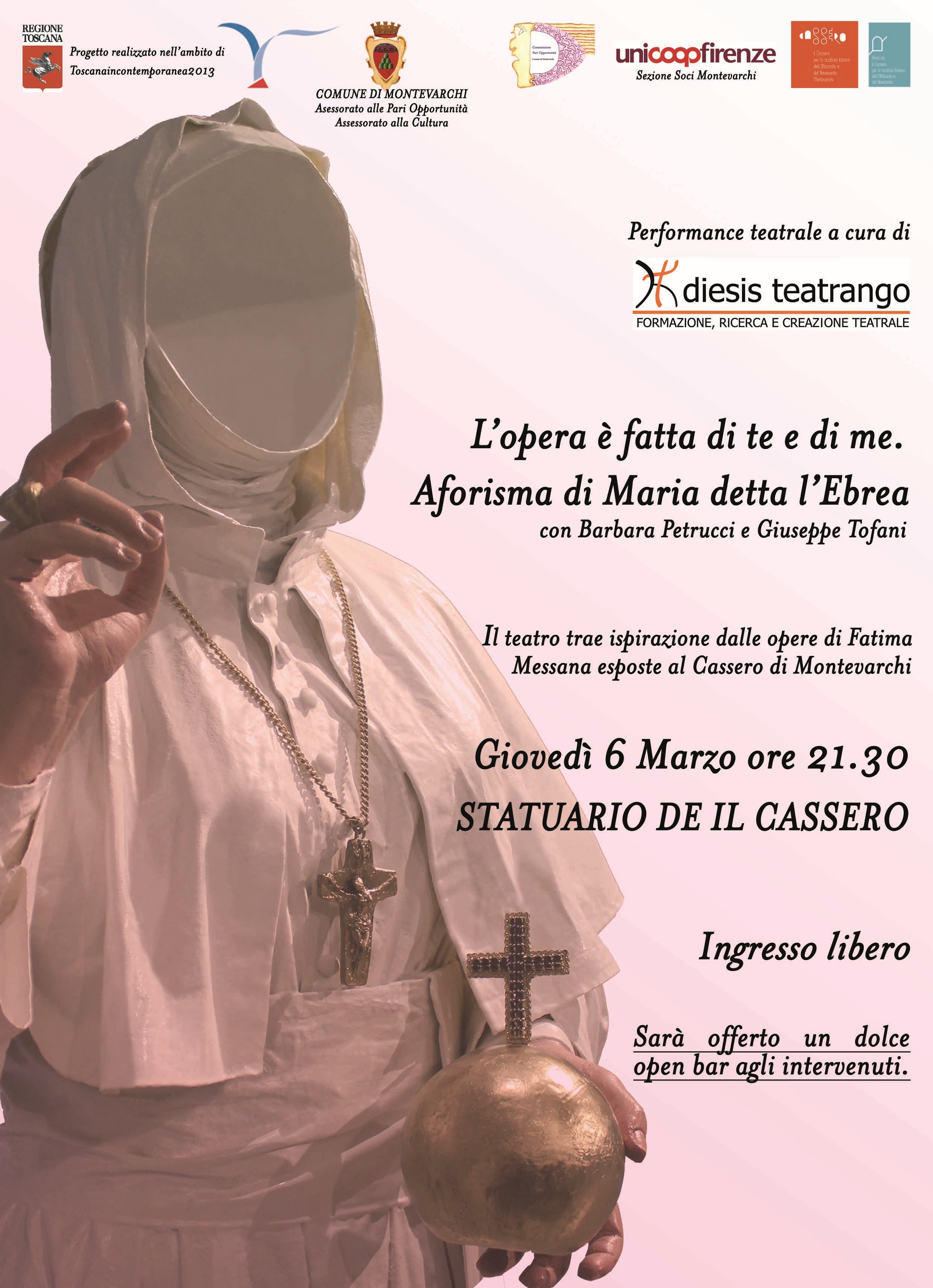 Performance teatrale al Cassero Performance teatrale al Cassero