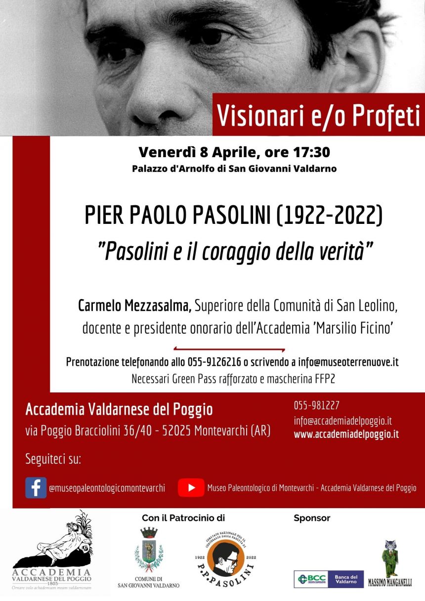 Pier Paolo Pasolini (1922-2022) – Pasolini e il coraggio della verità