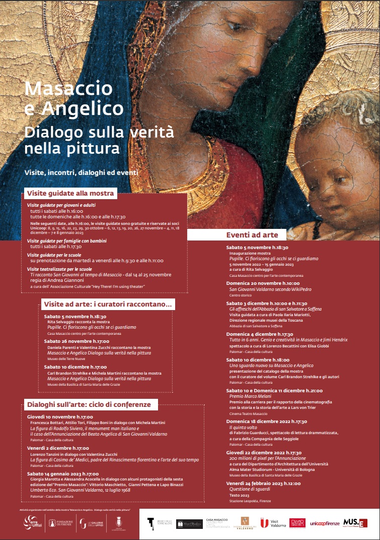 “Masaccio e Angelico. Dialogo sulla verità nella pittura”. Visite, incontri, dialoghi ed eventi