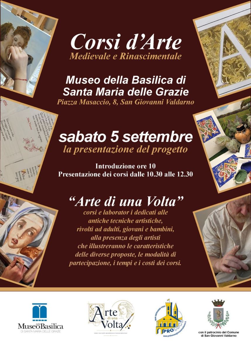 Corsi d’arte medievale e rinascimentale al Museo della Basilica di Santa Maria delle Grazie Corsi d’arte medievale e rinascimentale al Museo della Basilica di Santa Maria delle Grazie