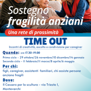 TIME OUT – Incontri di creatività, ascolto e condivisione per caregiver