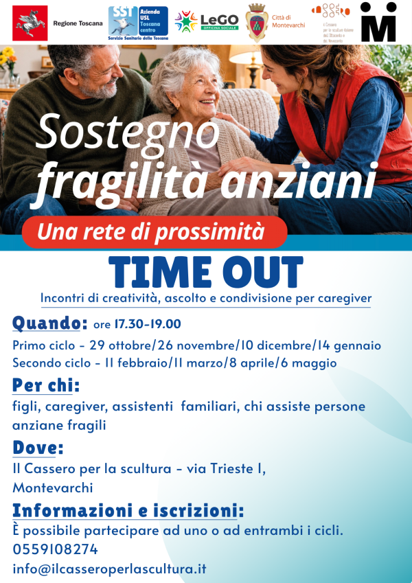 TIME OUT – Incontri di creatività, ascolto e condivisione per caregiver TIME OUT – Incontri di creatività, ascolto e condivisione per caregiver