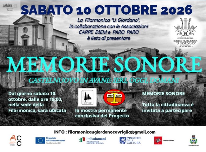 “Memorie Sonore”, la mostra presso la sede della Filarmonica a Cavriglia
